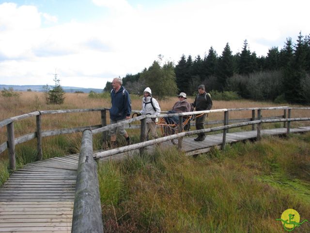 randonnée sportive avec joëlettes, Ovifat, 2012